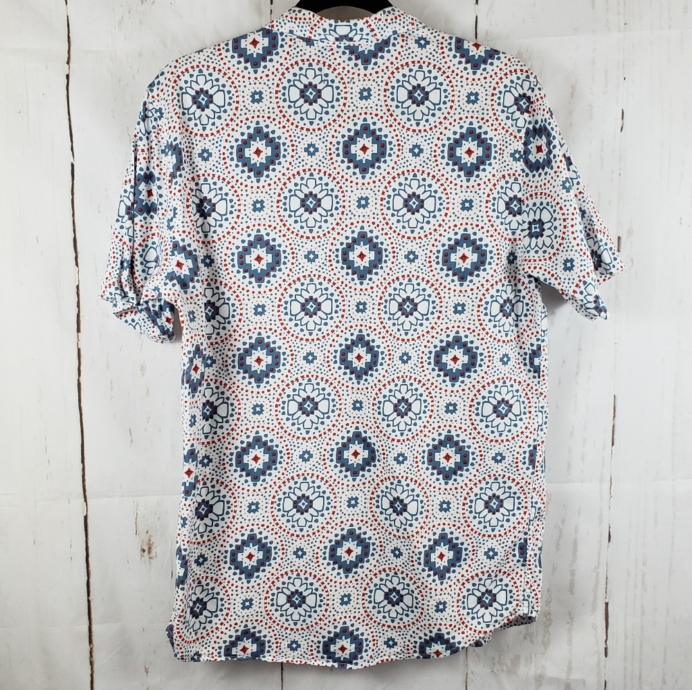 O'Neill Abro-Geo Short Sleeve Sz M White EUC - Picture 2 of 8